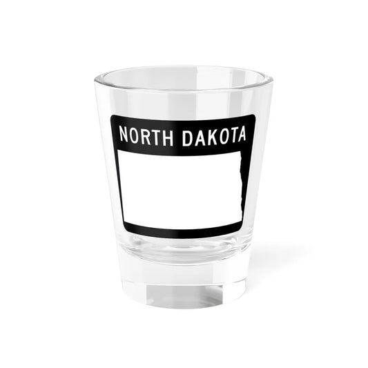 ND-blank wide (North Dakota) (Road Sign) Shot Glass 1.5oz 1.5oz - Go Mug Yourself
