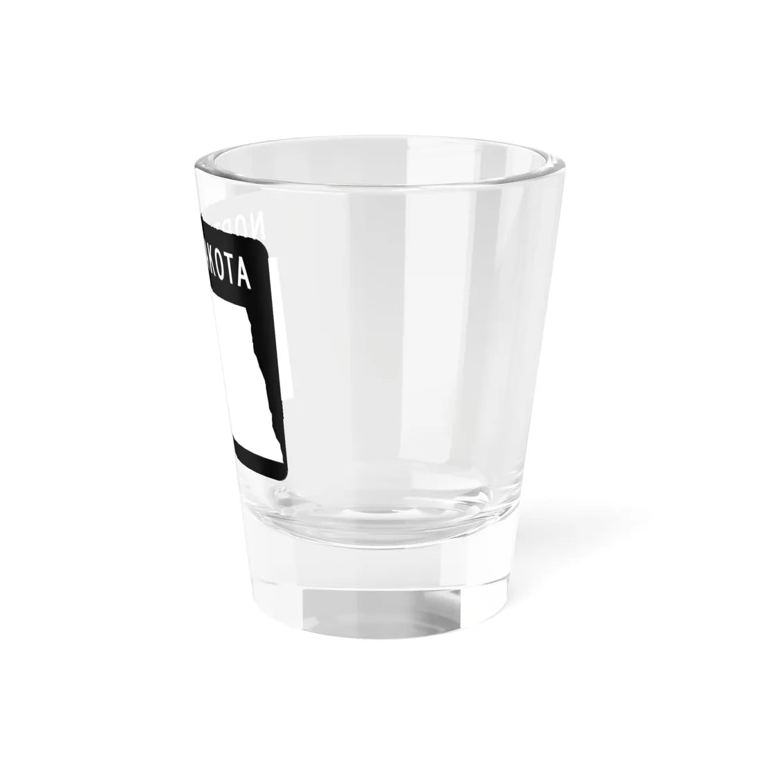 ND-blank wide (North Dakota) (Road Sign) Shot Glass 1.5oz - Go Mug Yourself