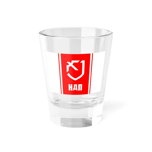 NDP flag (Russia) Shot Glass 1.5oz 1.5oz - Go Mug Yourself