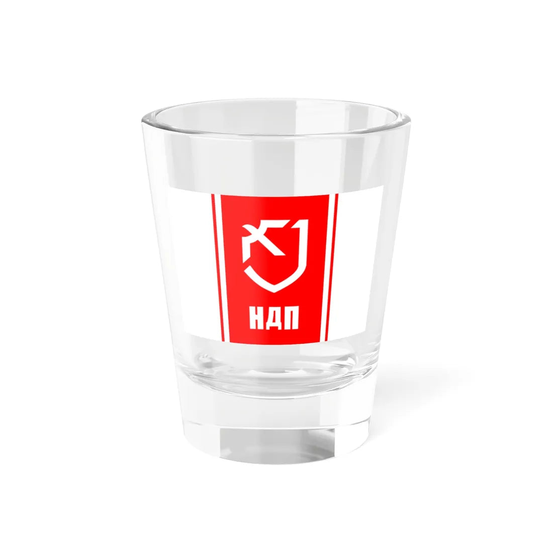 NDP flag (Russia) Shot Glass 1.5oz - Go Mug Yourself