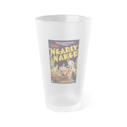 NEARLY NAKED 1933 Movie Poster - Frosted Pint Glass 16oz-16oz-Frosted-Go Mug Yourself