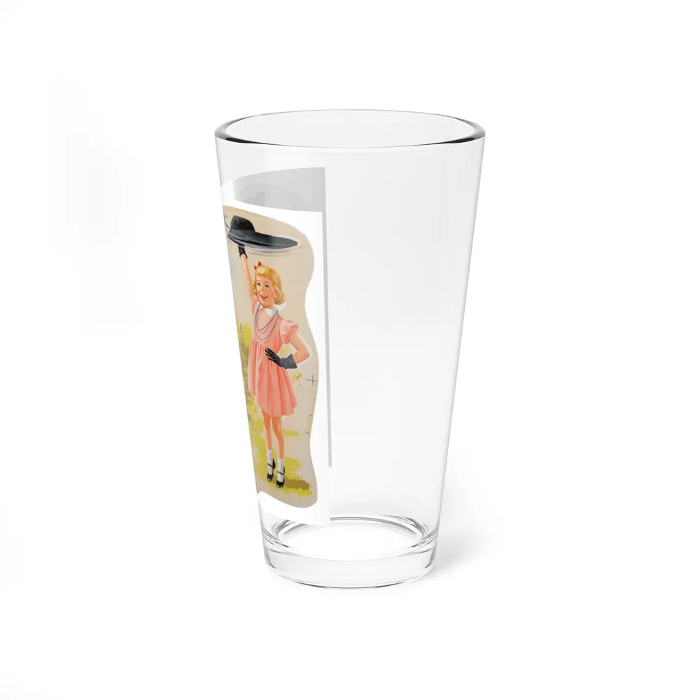 Neat Trick, Dick and Jane illustration (Magazine Illustration) Pint Glass 16oz-Go Mug Yourself