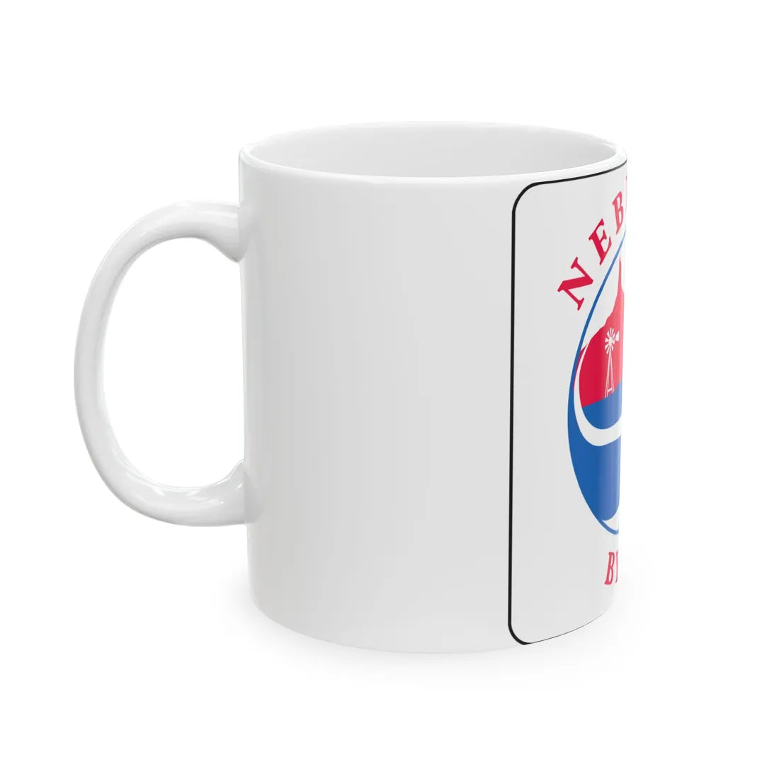 Nebraska Byway Sign M1-11 (Nebraska) (Road Sign) White Coffee Mug - Go Mug Yourself