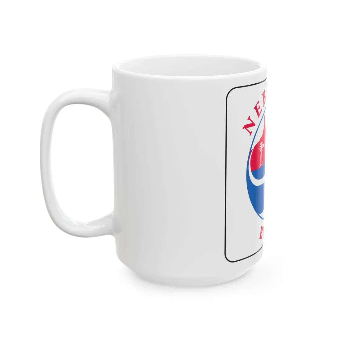 Nebraska Byway Sign M1-11 (Nebraska) (Road Sign) White Coffee Mug - Go Mug Yourself
