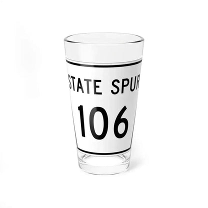Nebraska State Spur 106 (Nebraska) (Road Sign) Pint Glass 16oz 16oz - Go Mug Yourself