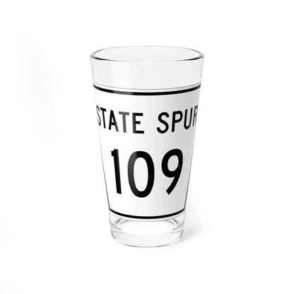 Nebraska State Spur 109 (Nebraska) (Road Sign) Pint Glass 16oz 16oz - Go Mug Yourself