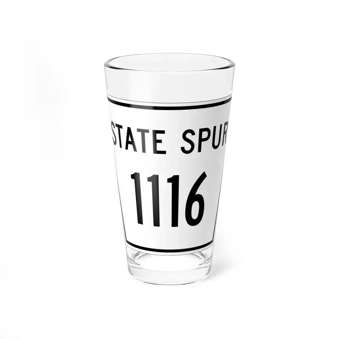Nebraska State Spur 1116 (Nebraska) (Road Sign) Pint Glass 16oz 16oz - Go Mug Yourself