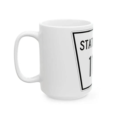 Nebraska State Spur 1116 (Nebraska) (Road Sign) White Coffee Mug - Go Mug Yourself