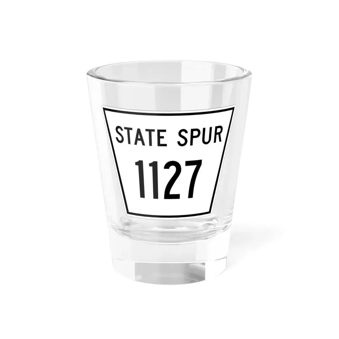 Nebraska State Spur 1127 (Nebraska) (Road Sign) Shot Glass 1.5oz 1.5oz - Go Mug Yourself