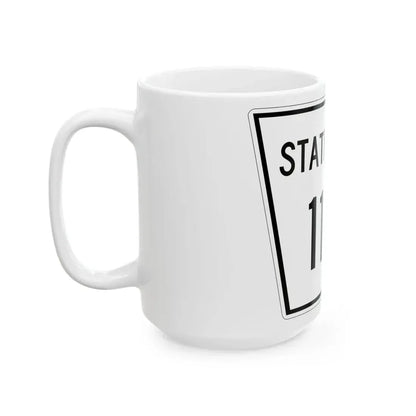 Nebraska State Spur 1136 (Nebraska) (Road Sign) White Coffee Mug - Go Mug Yourself