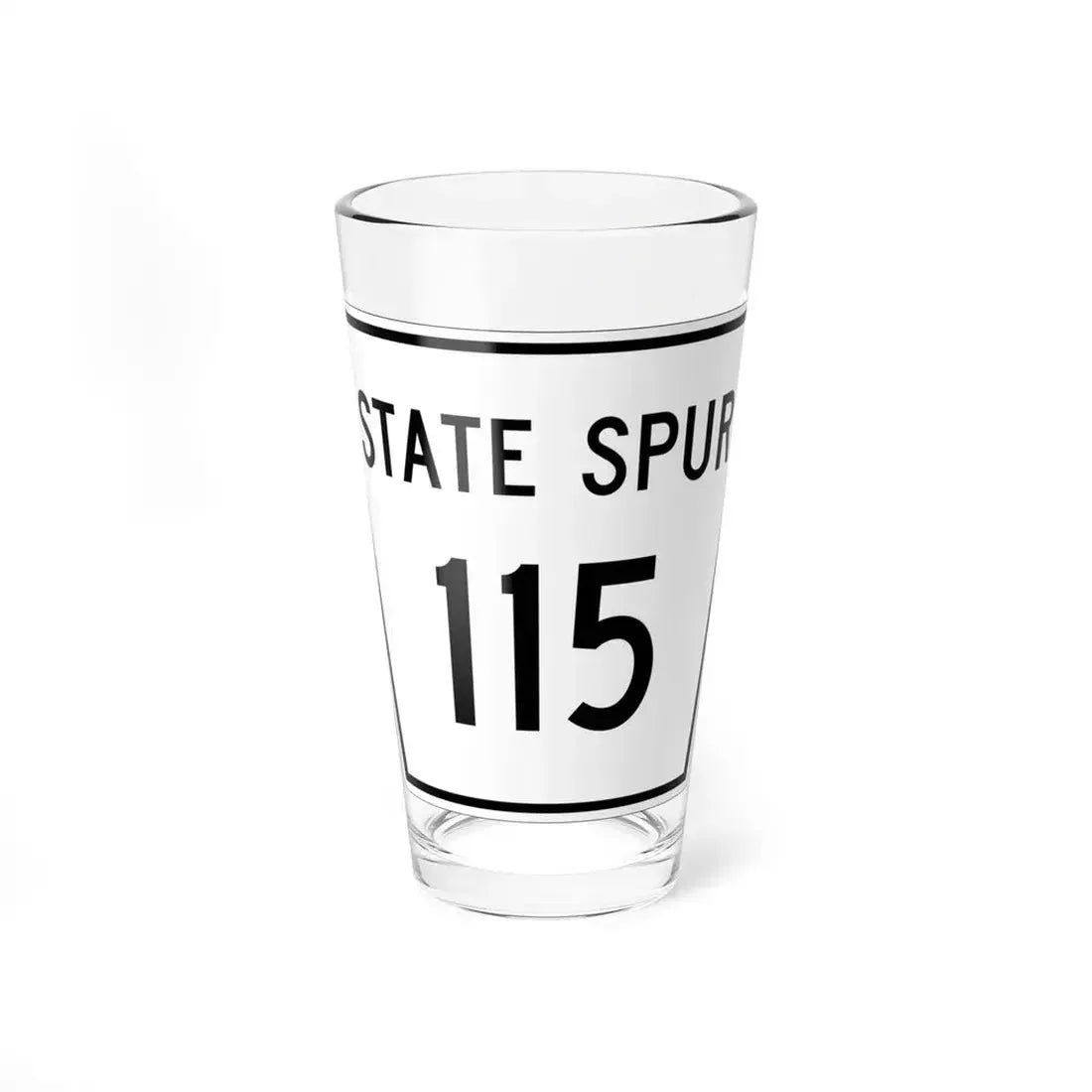 Nebraska State Spur 115 (Nebraska) (Road Sign) Pint Glass 16oz 16oz - Go Mug Yourself
