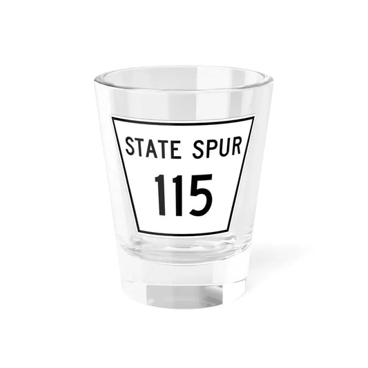 Nebraska State Spur 115 (Nebraska) (Road Sign) Shot Glass 1.5oz 1.5oz - Go Mug Yourself