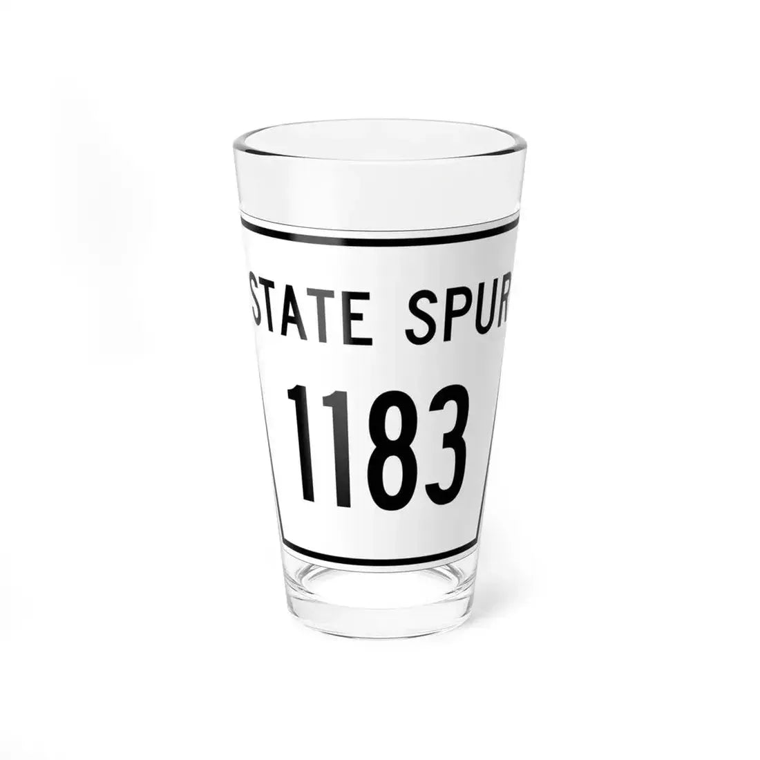 Nebraska State Spur 1183 (Nebraska) (Road Sign) Pint Glass 16oz 16oz - Go Mug Yourself