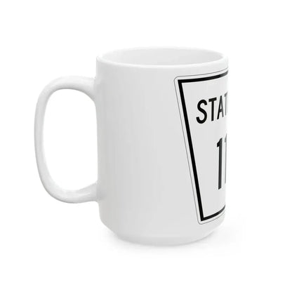 Nebraska State Spur 1183 (Nebraska) (Road Sign) White Coffee Mug - Go Mug Yourself