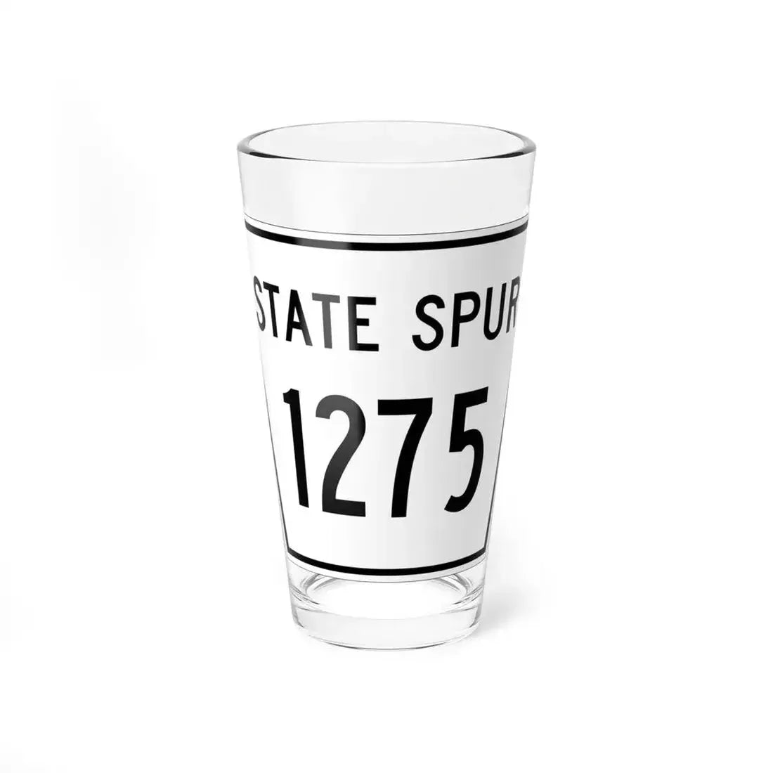 Nebraska State Spur 1275 (Nebraska) (Road Sign) Pint Glass 16oz 16oz - Go Mug Yourself