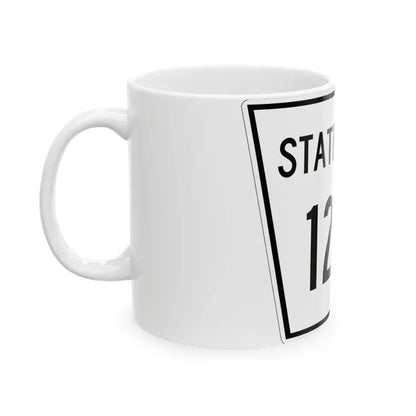 Nebraska State Spur 1275 (Nebraska) (Road Sign) White Coffee Mug - Go Mug Yourself