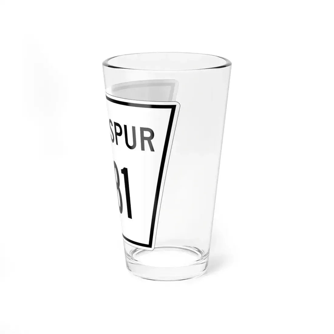 Nebraska State Spur 1281 (Nebraska) (Road Sign) Pint Glass 16oz - Go Mug Yourself