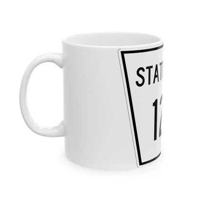 Nebraska State Spur 1281 (Nebraska) (Road Sign) White Coffee Mug - Go Mug Yourself