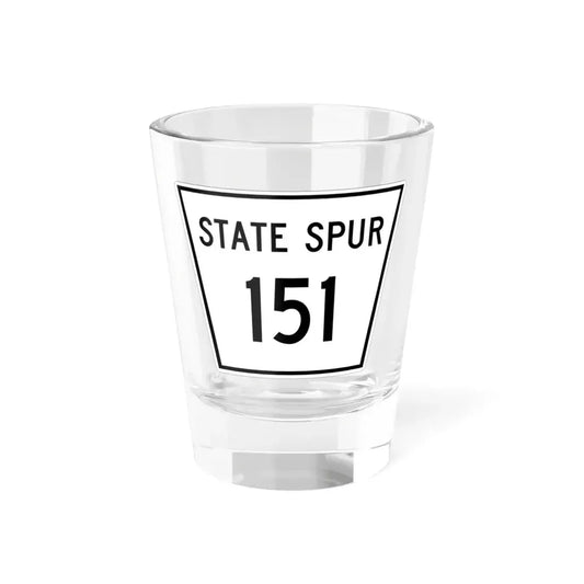Nebraska State Spur 151 (Nebraska) (Road Sign) Shot Glass 1.5oz 1.5oz - Go Mug Yourself