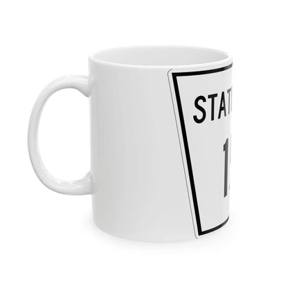 Nebraska State Spur 151 (Nebraska) (Road Sign) White Coffee Mug - Go Mug Yourself