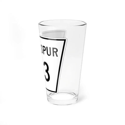 Nebraska State Spur 163 (Nebraska) (Road Sign) Pint Glass 16oz - Go Mug Yourself