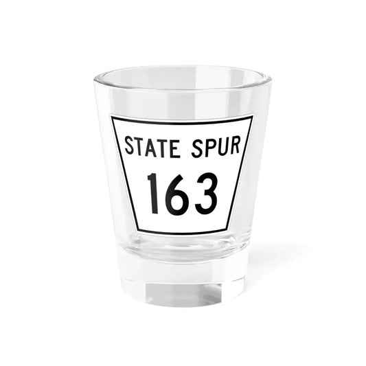 Nebraska State Spur 163 (Nebraska) (Road Sign) Shot Glass 1.5oz 1.5oz - Go Mug Yourself