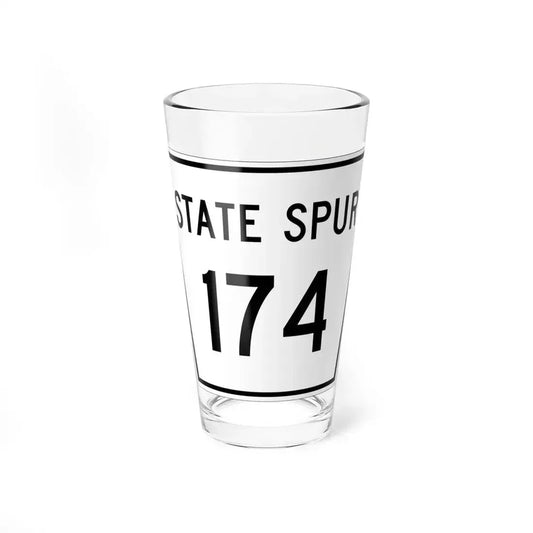 Nebraska State Spur 174 (Nebraska) (Road Sign) Pint Glass 16oz 16oz - Go Mug Yourself