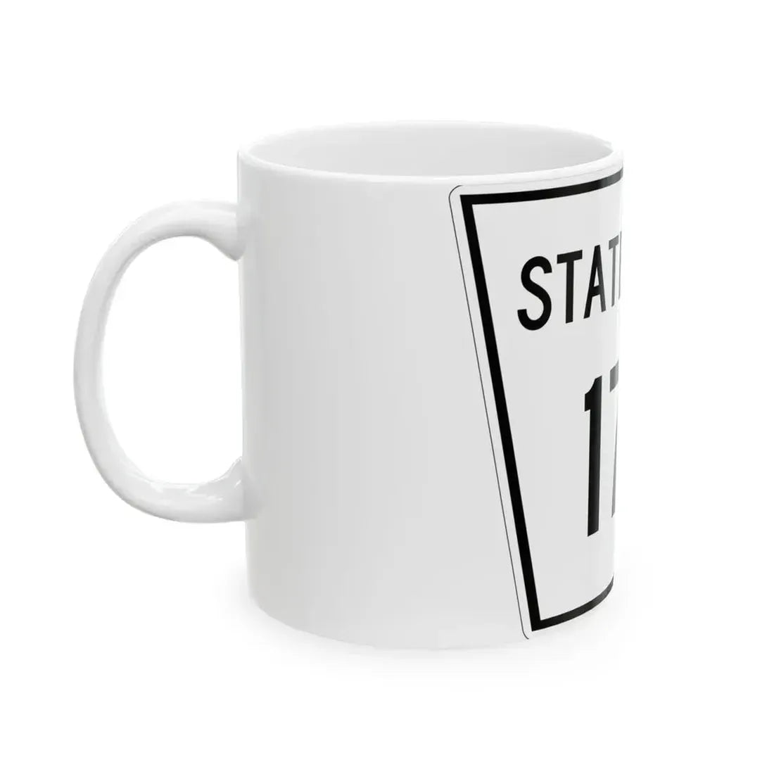 Nebraska State Spur 174 (Nebraska) (Road Sign) White Coffee Mug - Go Mug Yourself