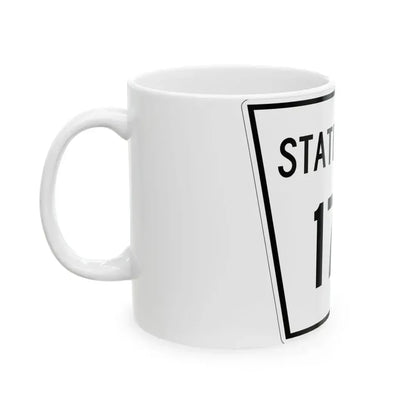 Nebraska State Spur 174 (Nebraska) (Road Sign) White Coffee Mug - Go Mug Yourself
