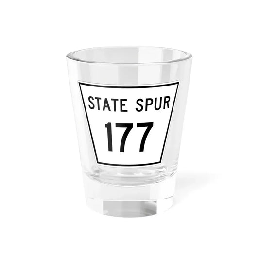 Nebraska State Spur 177 (Nebraska) (Road Sign) Shot Glass 1.5oz 1.5oz - Go Mug Yourself