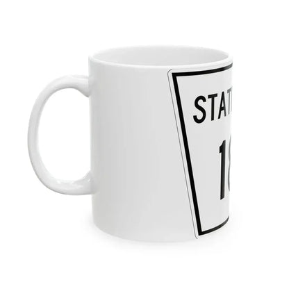 Nebraska State Spur 187 (Nebraska) (Road Sign) White Coffee Mug - Go Mug Yourself
