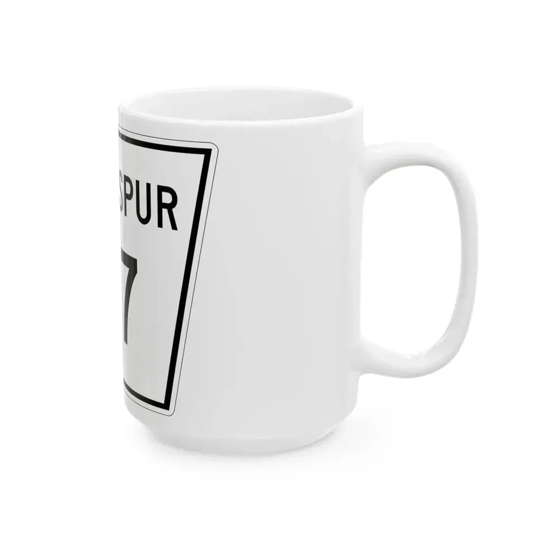 Nebraska State Spur 187 (Nebraska) (Road Sign) White Coffee Mug - Go Mug Yourself