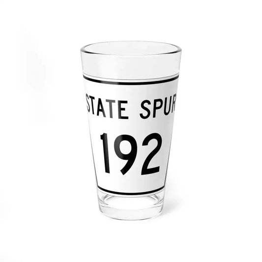 Nebraska State Spur 192 (Nebraska) (Road Sign) Pint Glass 16oz 16oz - Go Mug Yourself