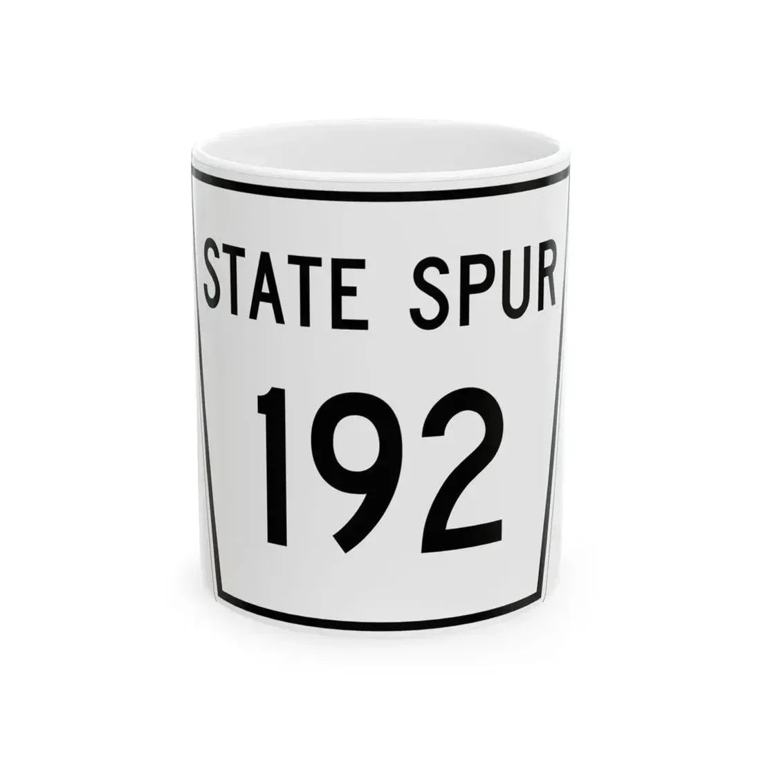 Nebraska State Spur 192 (Nebraska) (Road Sign) White Coffee Mug 11oz - Go Mug Yourself