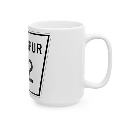 Nebraska State Spur 192 (Nebraska) (Road Sign) White Coffee Mug - Go Mug Yourself