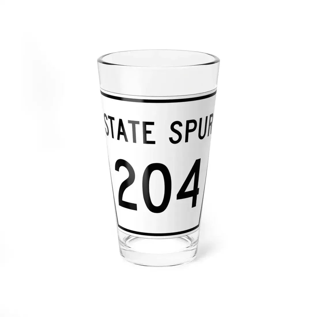 Nebraska State Spur 204 (Nebraska) (Road Sign) Pint Glass 16oz 16oz - Go Mug Yourself