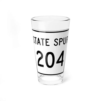 Nebraska State Spur 204 (Nebraska) (Road Sign) Pint Glass 16oz 16oz - Go Mug Yourself