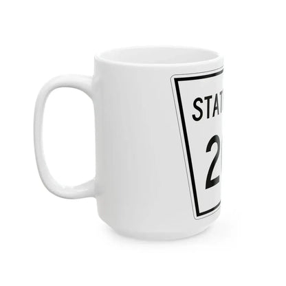 Nebraska State Spur 206 (Nebraska) (Road Sign) White Coffee Mug - Go Mug Yourself
