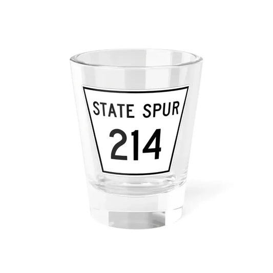 Nebraska State Spur 214 (Nebraska) (Road Sign) Shot Glass 1.5oz 1.5oz - Go Mug Yourself