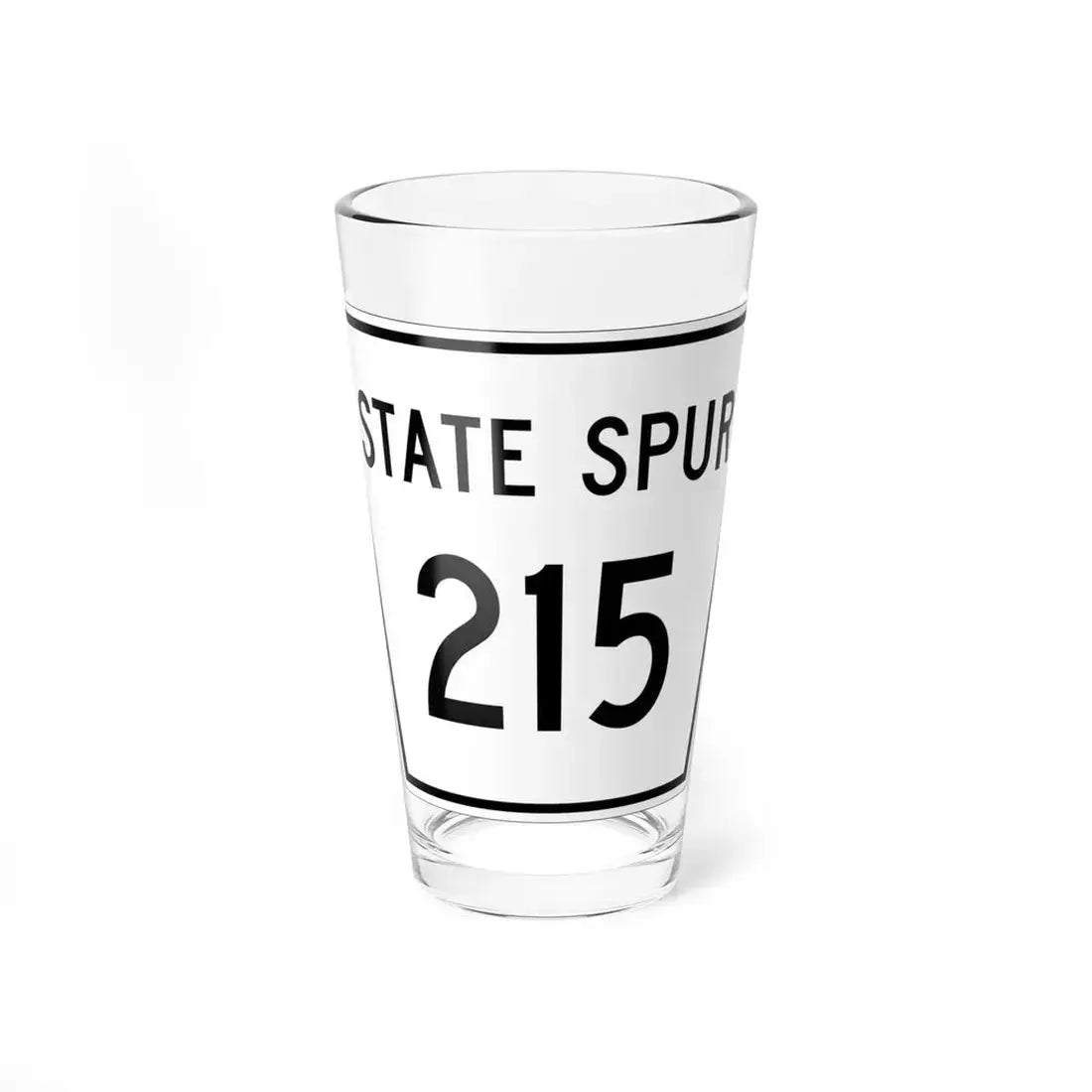 Nebraska State Spur 215 (Nebraska) (Road Sign) Pint Glass 16oz 16oz - Go Mug Yourself