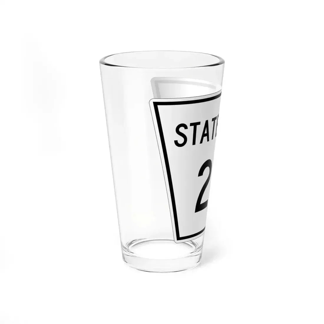 Nebraska State Spur 215 (Nebraska) (Road Sign) Pint Glass 16oz - Go Mug Yourself