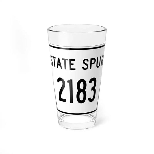 Nebraska State Spur 2183 (Nebraska) (Road Sign) Pint Glass 16oz 16oz - Go Mug Yourself