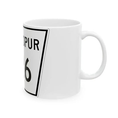 Nebraska State Spur 226 (Nebraska) (Road Sign) White Coffee Mug - Go Mug Yourself