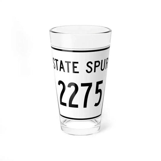 Nebraska State Spur 2275 (Nebraska) (Road Sign) Pint Glass 16oz 16oz - Go Mug Yourself
