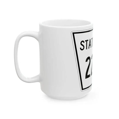 Nebraska State Spur 2275 (Nebraska) (Road Sign) White Coffee Mug - Go Mug Yourself