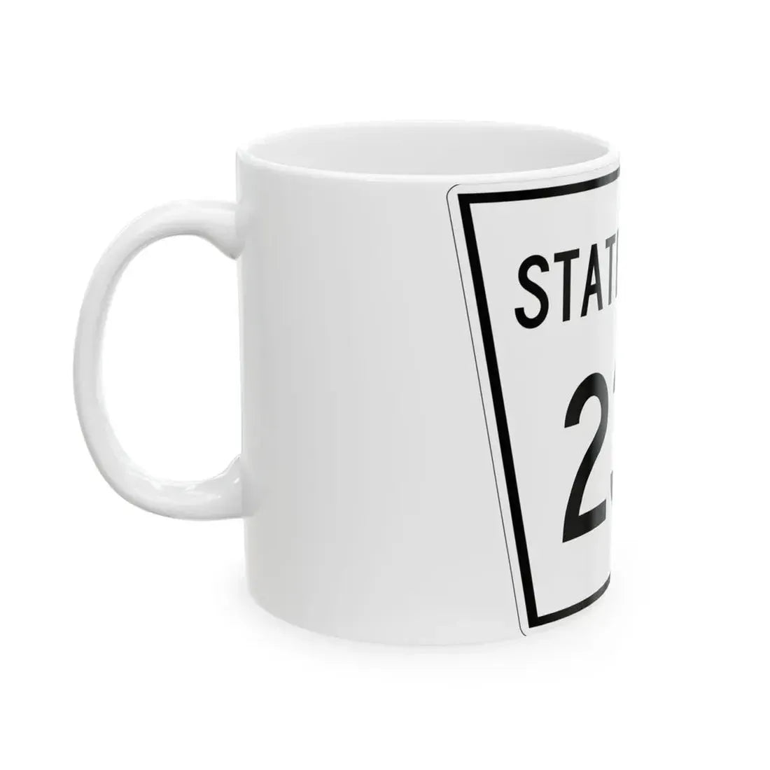 Nebraska State Spur 234 (Nebraska) (Road Sign) White Coffee Mug - Go Mug Yourself