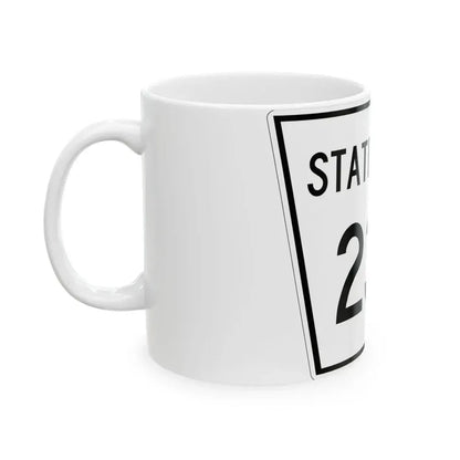 Nebraska State Spur 234 (Nebraska) (Road Sign) White Coffee Mug - Go Mug Yourself
