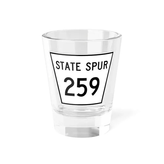 Nebraska State Spur 259 (Nebraska) (Road Sign) Shot Glass 1.5oz 1.5oz - Go Mug Yourself