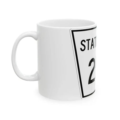 Nebraska State Spur 259 (Nebraska) (Road Sign) White Coffee Mug - Go Mug Yourself