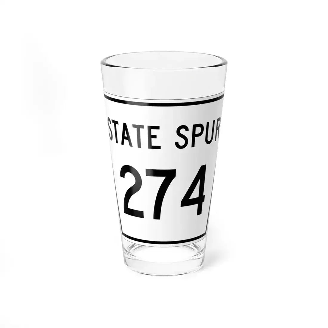Nebraska State Spur 274 (Nebraska) (Road Sign) Pint Glass 16oz 16oz - Go Mug Yourself
